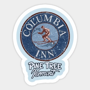 Columbia Inn - Pine Tree Vermont (distress) Sticker